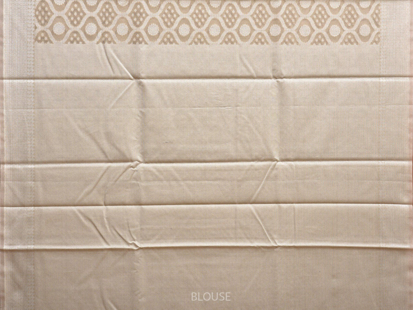 Cream Dhakai Jamdani Cotton Viscose Saree with All Over Grill Design dj0071