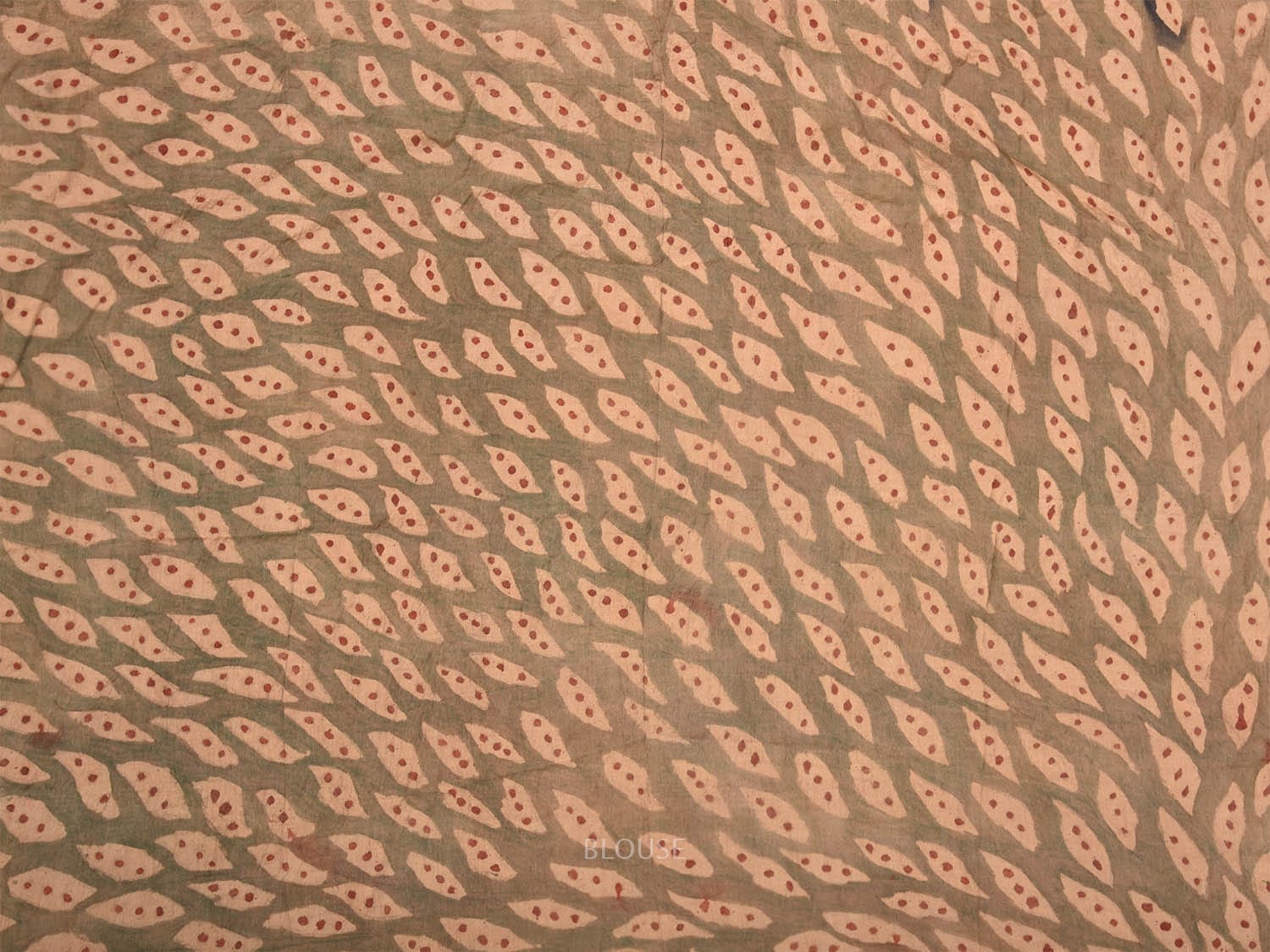 Cream Kalamkari Hand Painted Tussar Handloom Saree with All Over Floral Design KL0795