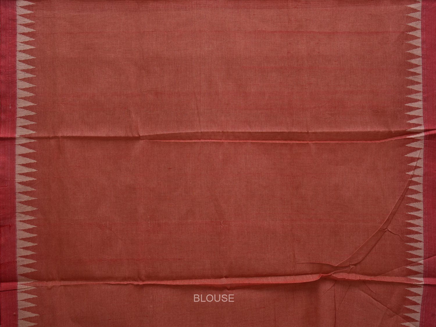 Cream Khadi Cotton Handloom Plain Saree with Strip Pallu Design kh0586