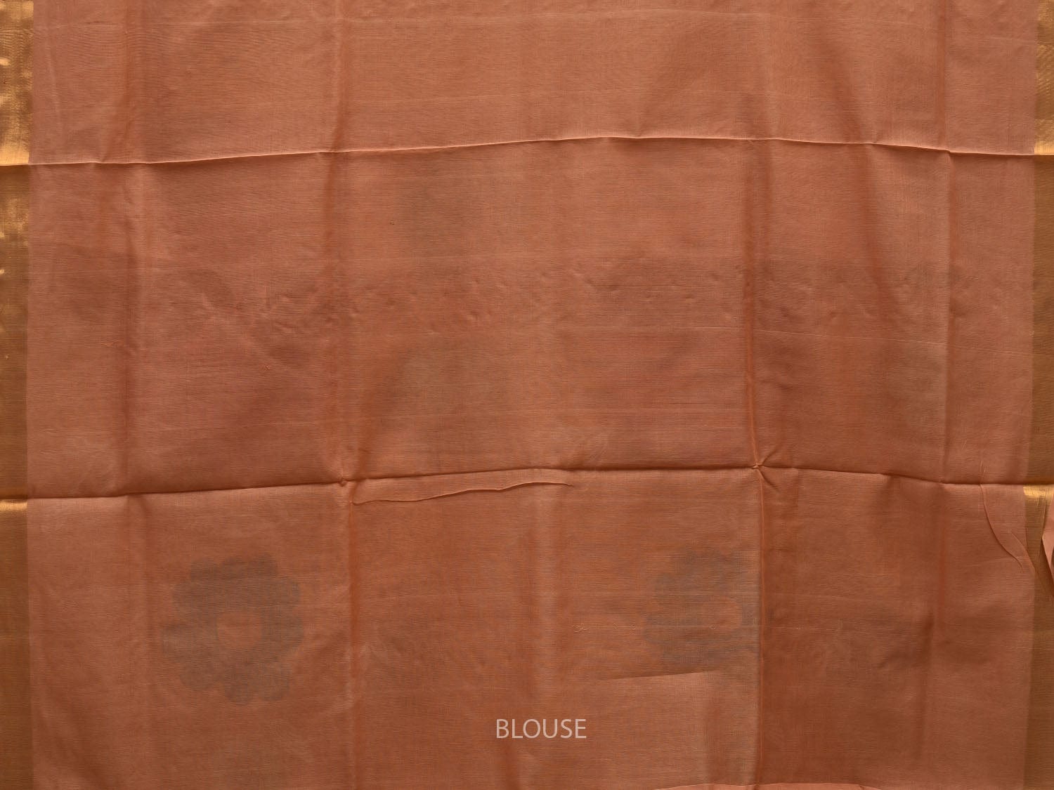 Cream Khadi Cotton Handloom Saree with All Over Big Flowers Design kh0542