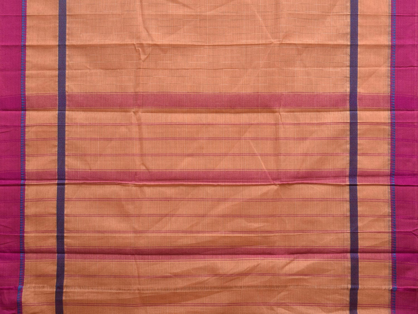 Cream Narayanpet Cotton Handloom Saree with Big Border Design No Blouse np0843