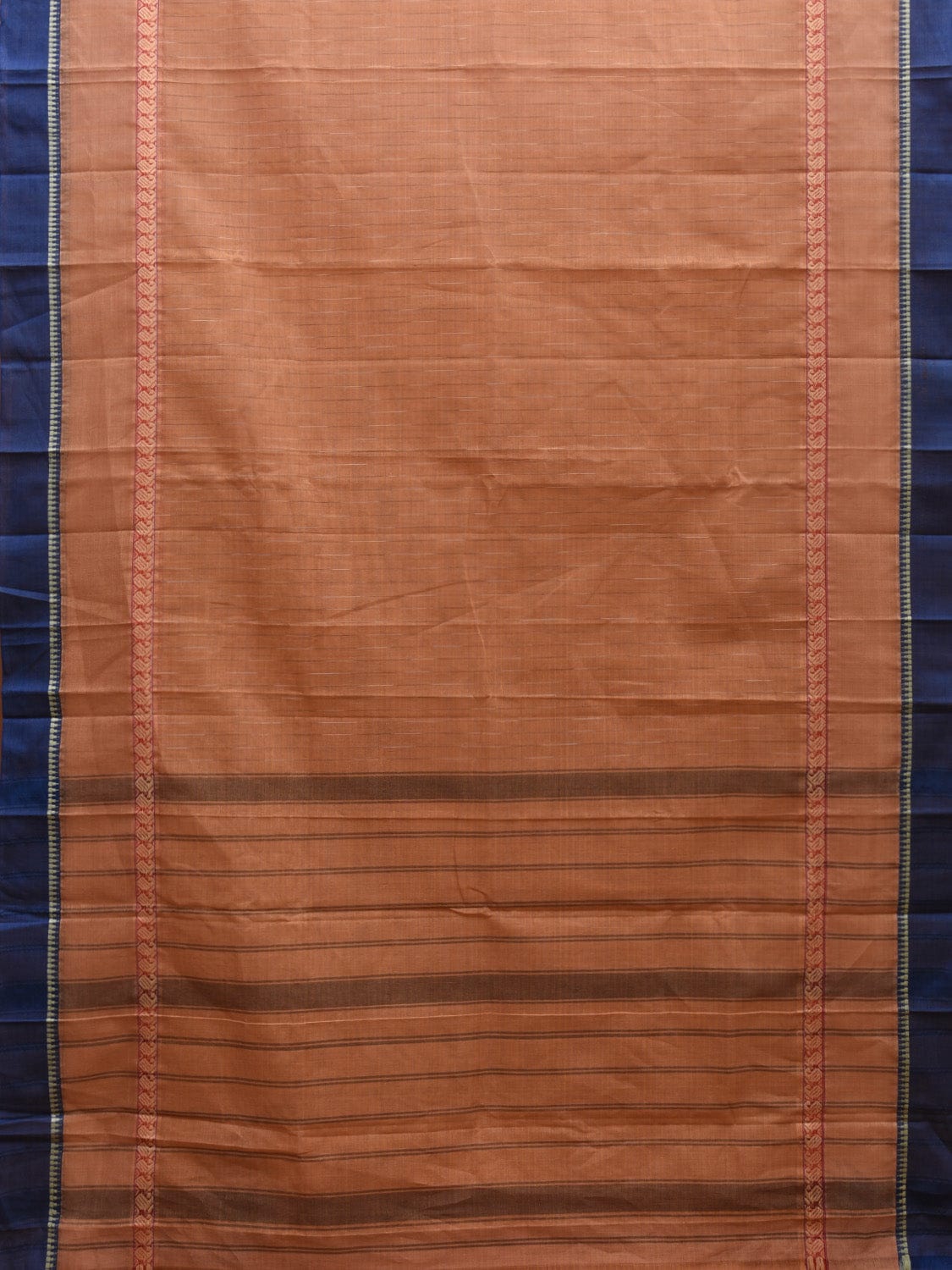 Cream Narayanpet Cotton Handloom Saree with Big Border Design No Blouse np0907