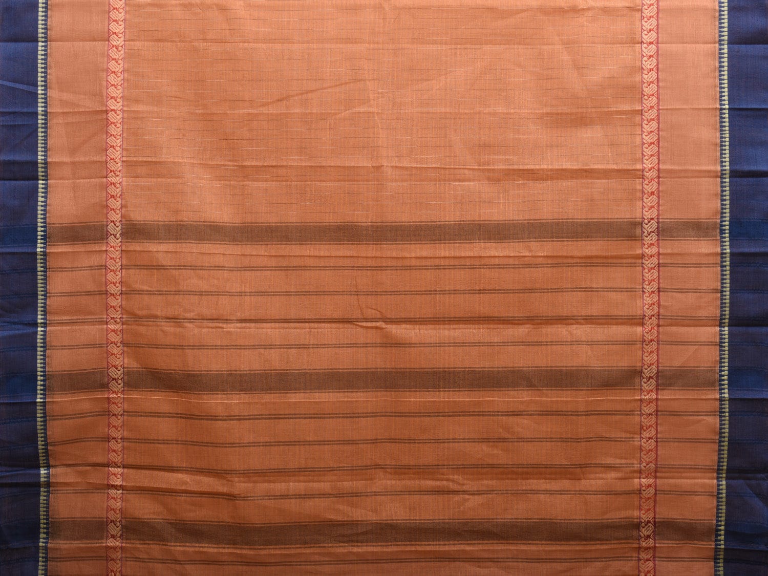 Cream Narayanpet Cotton Handloom Saree with Big Border Design No Blouse np0907