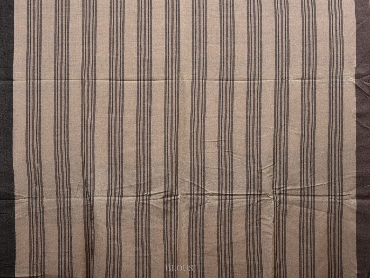 Cream Organic Cotton Handloom Saree with Checks Design o0304