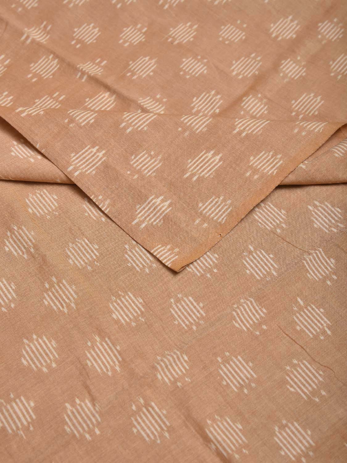 Cream Pochampally Ikat Cotton Handloom Blouse with Buta Design Length 1mt Width 44 Inches BL0142