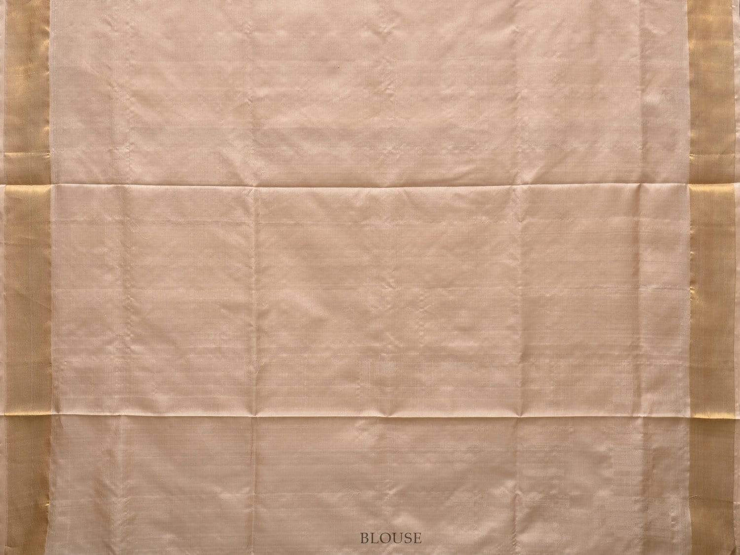 Cream Uppaa Silk Handloom Saree with Jamdani Pallu Design u1770