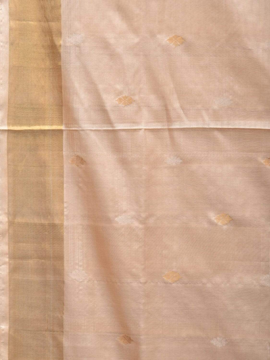 Cream Uppaa Silk Handloom Saree with Jamdani Pallu Design u1771