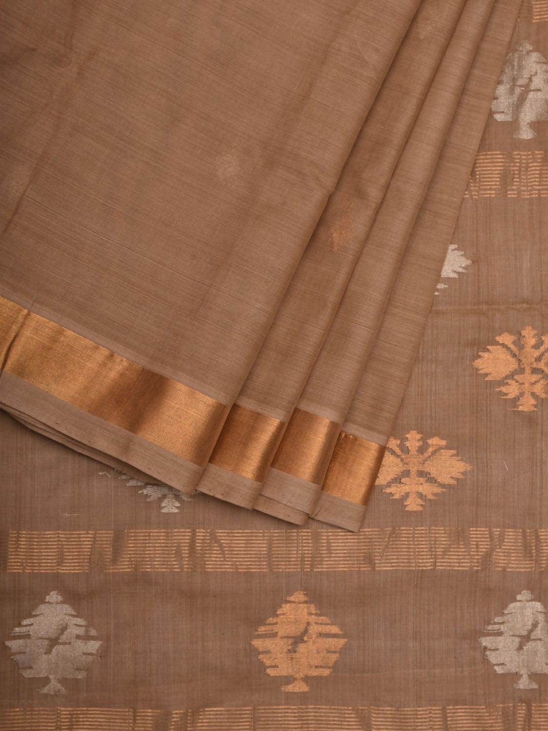Cream Uppada Cotton Handloom Saree with Assorted Buta Pallu Design u1847