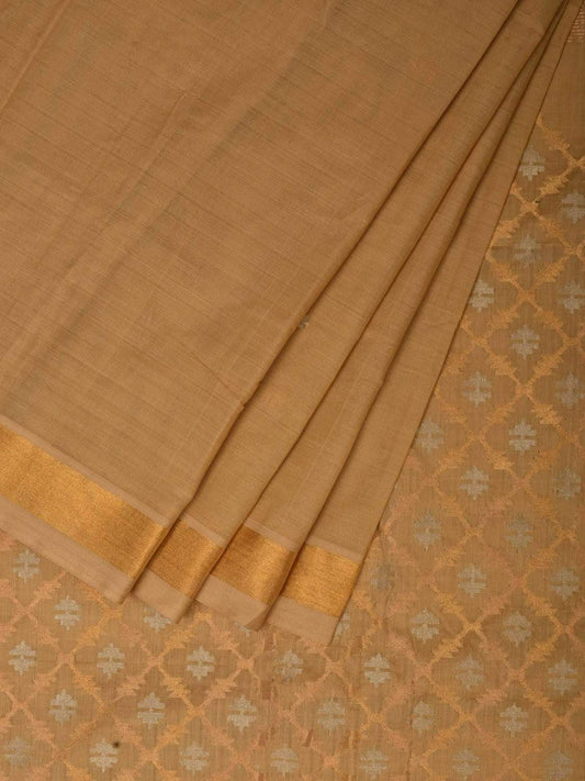Cream Uppada Cotton Handloom Saree with Jamdani Pallu Design u1776