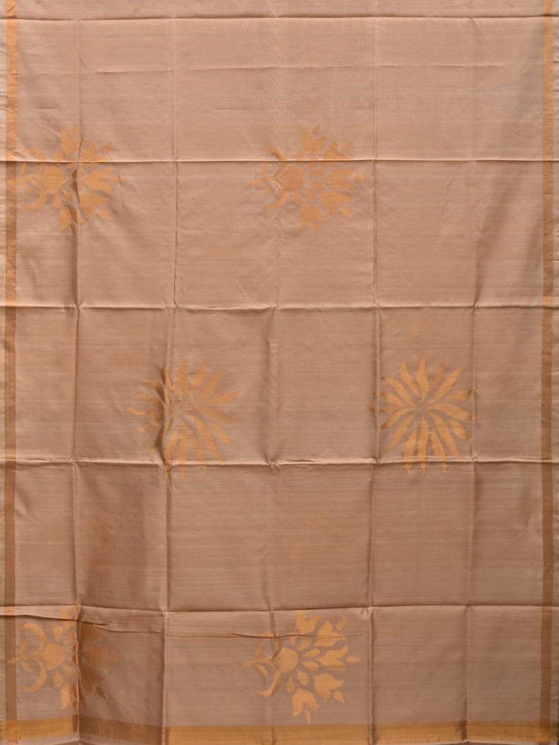 Cream Uppada Silk Handloom Saree with Big Body Buta Design u1819