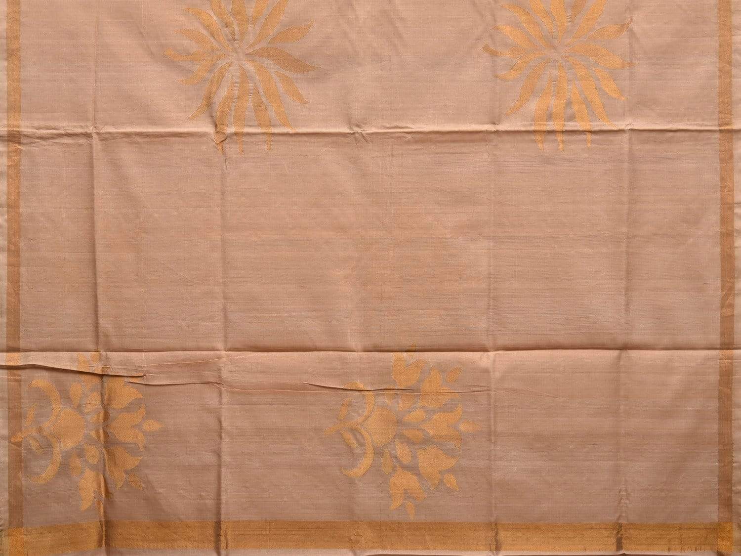 Cream Uppada Silk Handloom Saree with Big Body Buta Design u1819