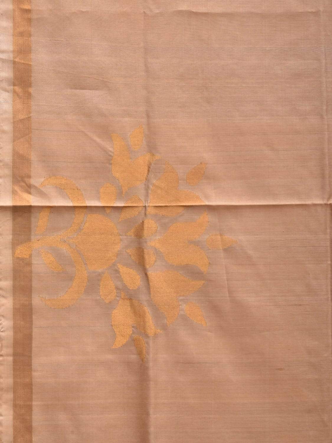 Cream Uppada Silk Handloom Saree with Big Body Buta Design u1819