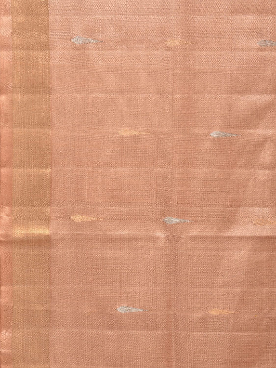 Cream Uppada Silk Handloom Saree with Floral Pallu Design u2187