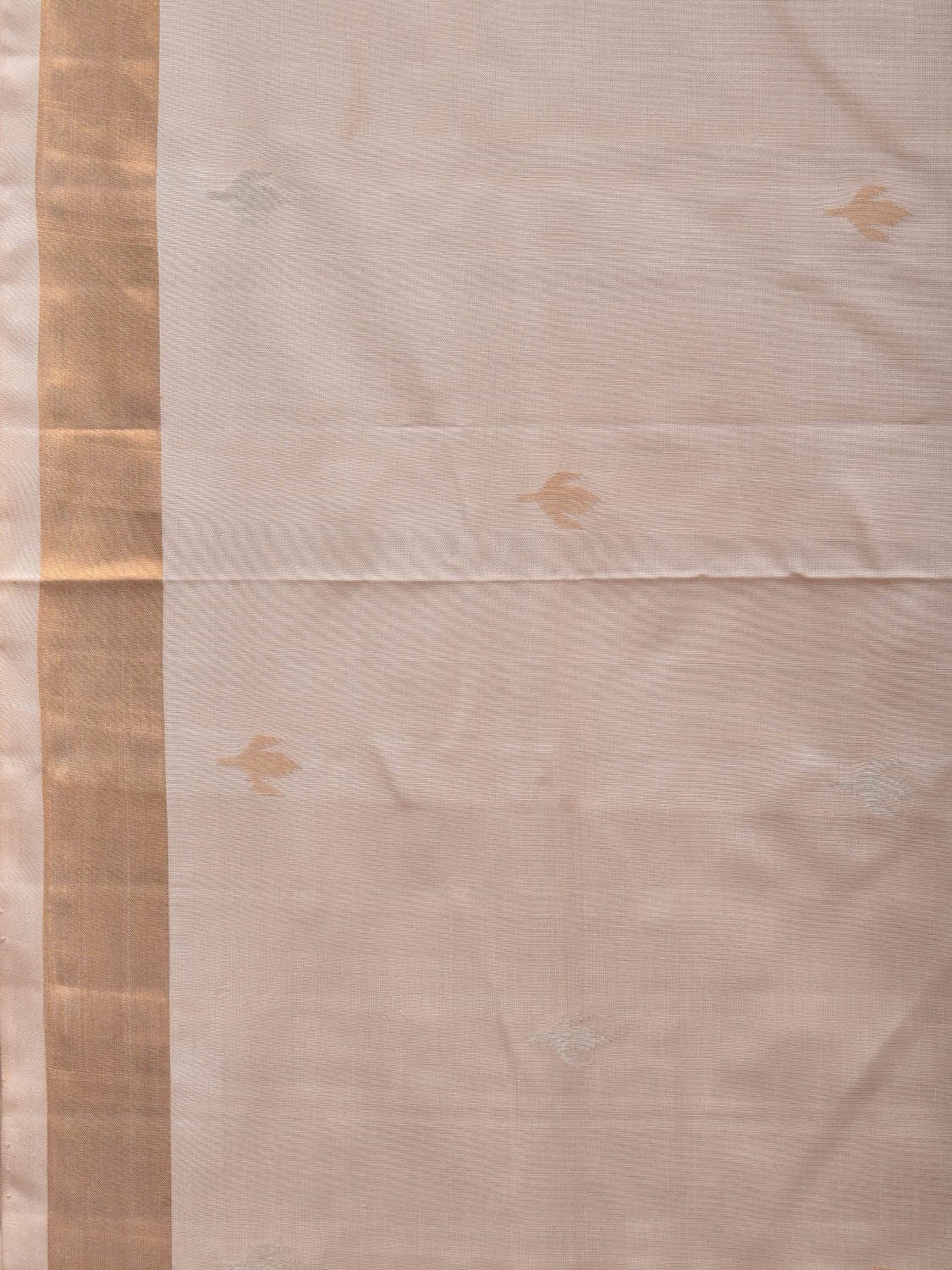 Cream Uppada Silk Handloom Saree with Jamdani Pallu Design u1902