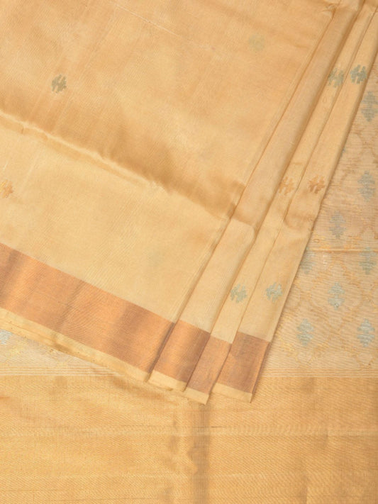 Cream Uppada Silk Handloom Saree with Jamdani Pallu Design u2067