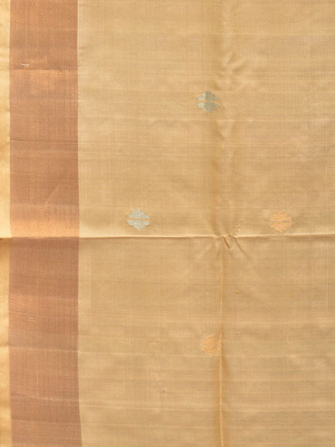 Cream Uppada Silk Handloom Saree with Jamdani Pallu Design u2067