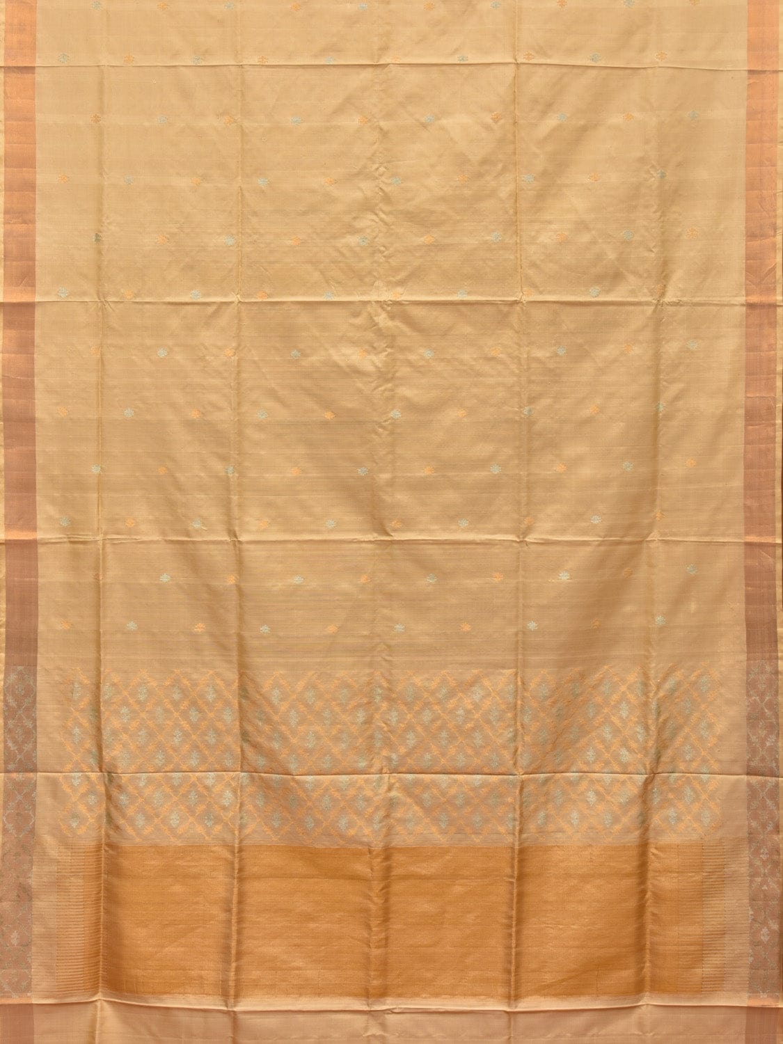 Cream Uppada Silk Handloom Saree with Jamdani Pallu Design u2067