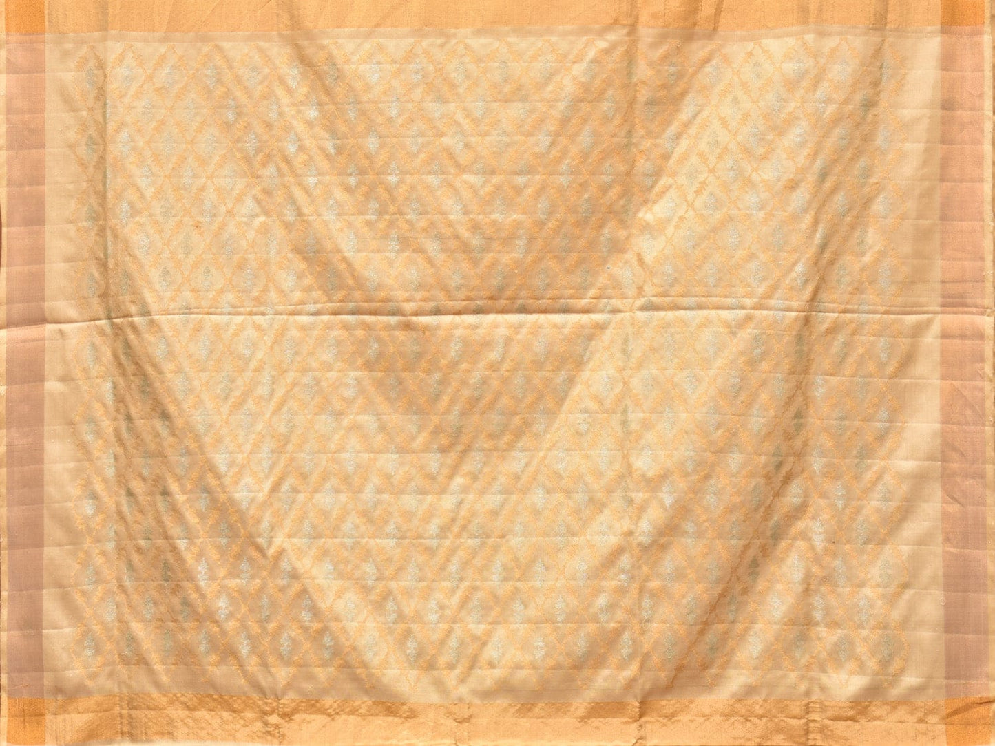 Cream Uppada Silk Handloom Saree with Jamdani Pallu Design u2106