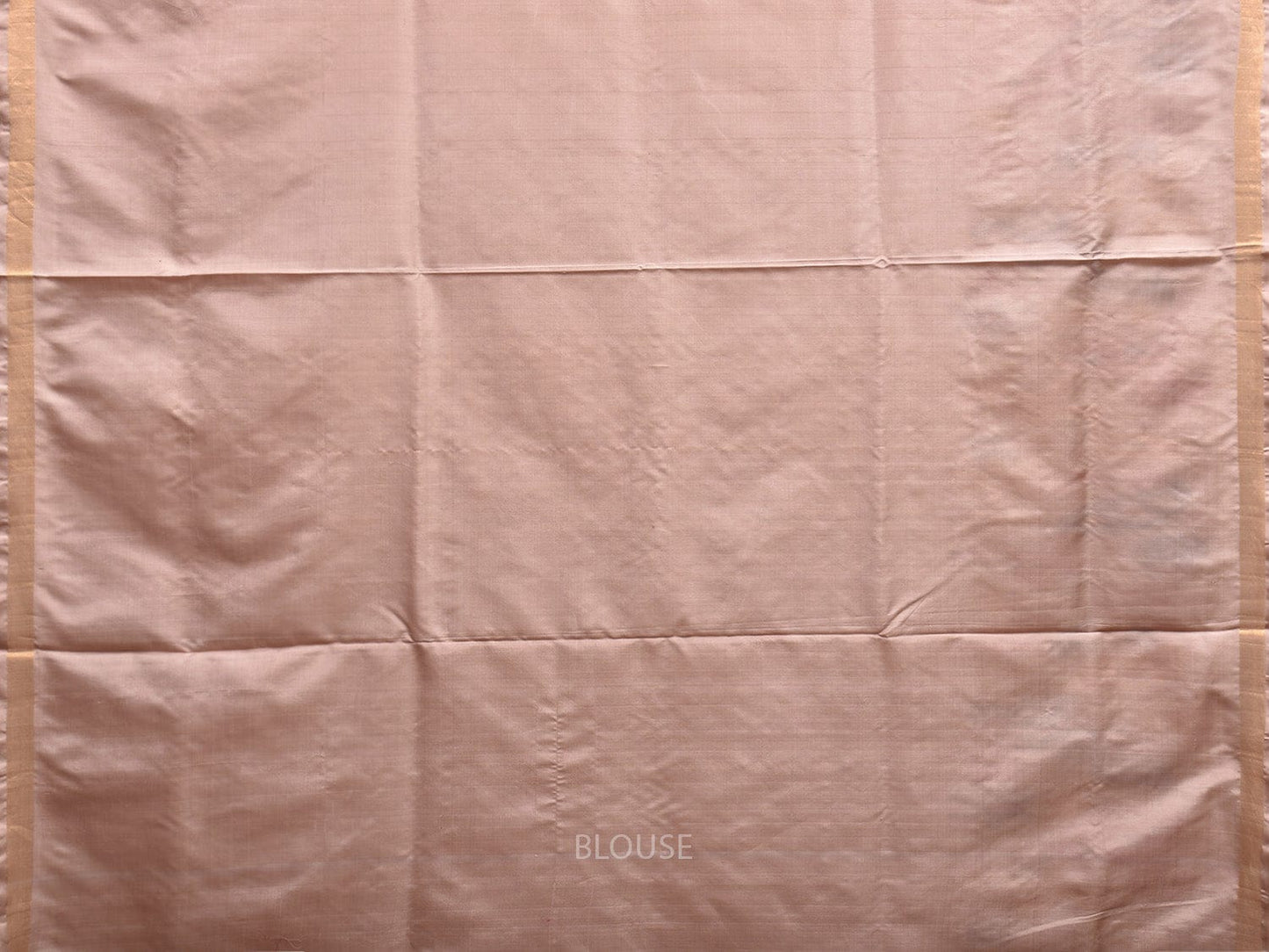 Cream Uppada Silk Handloom Saree with One Side Peacocks Border Design u2301