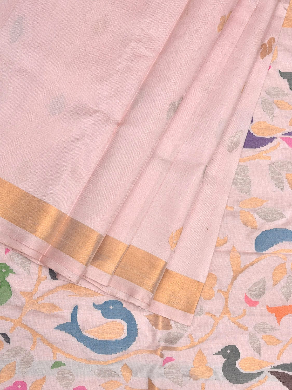 Cream Uppada Silk Handloom Saree with Rich Pallu Design u1915