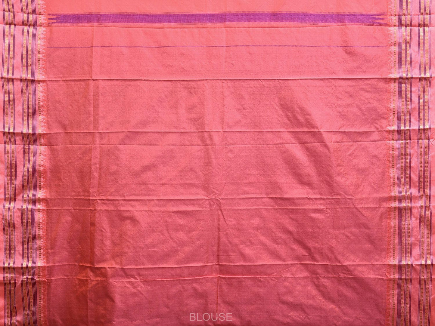 Dark Blue and Baby Pink Narayanpet Silk Handloom Saree with Checks Design np0939