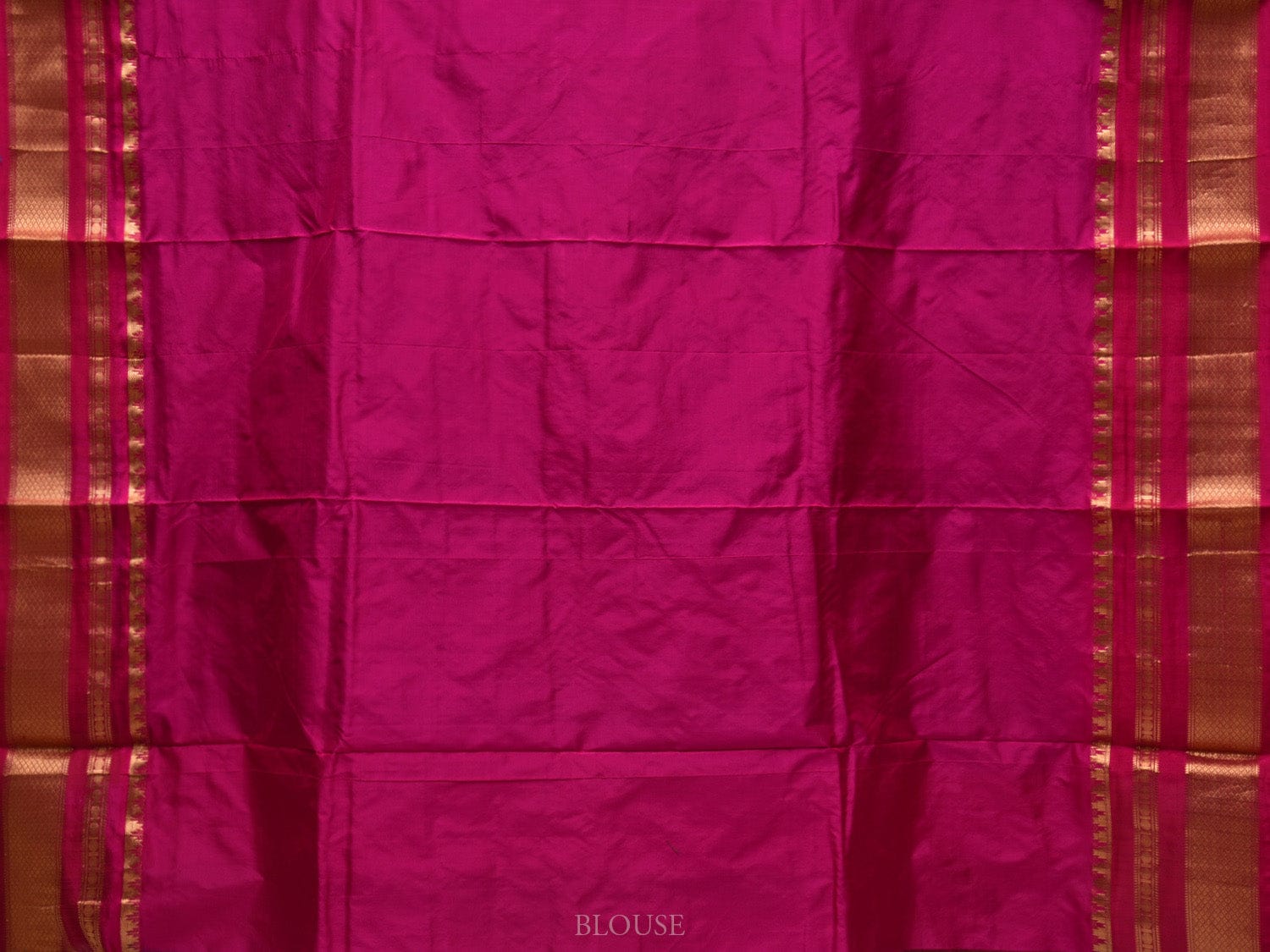 Dark Blue and Pink Gadwal Silk Handloom Saree with Checks Design g0318