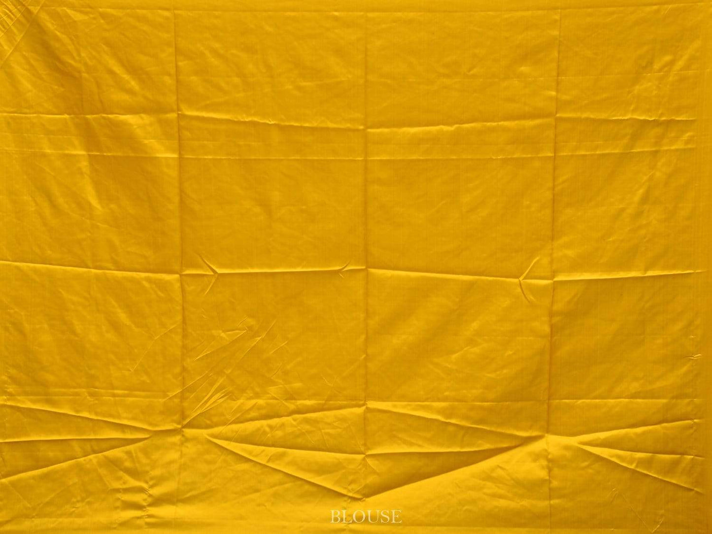 Dark Blue and Yellow Bandhani Kanchipuram Silk Handloom Saree with Tree Buta Design bn0205