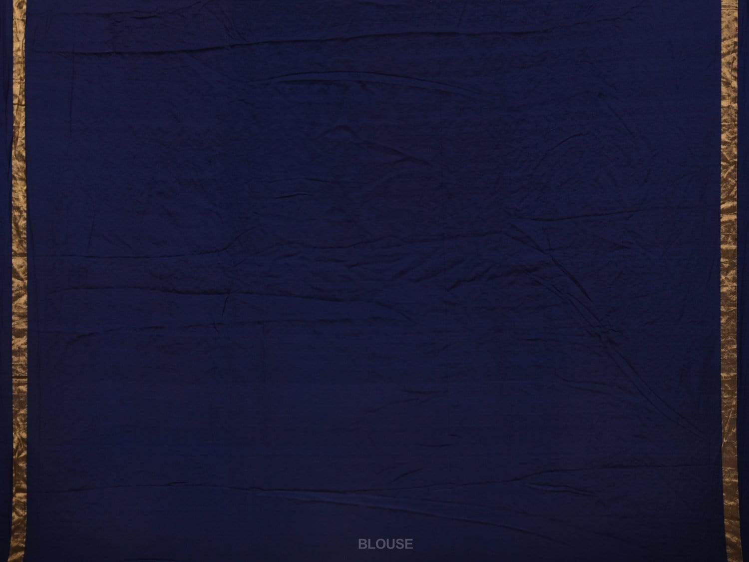 Dark Blue Bandhani Kanchipuram Silk Handloom Saree with Middle Brocade Design bn0294