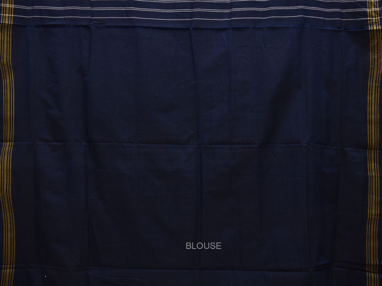 Dark Blue Ikat Cotton Handloom Saree with All Over Design i0727