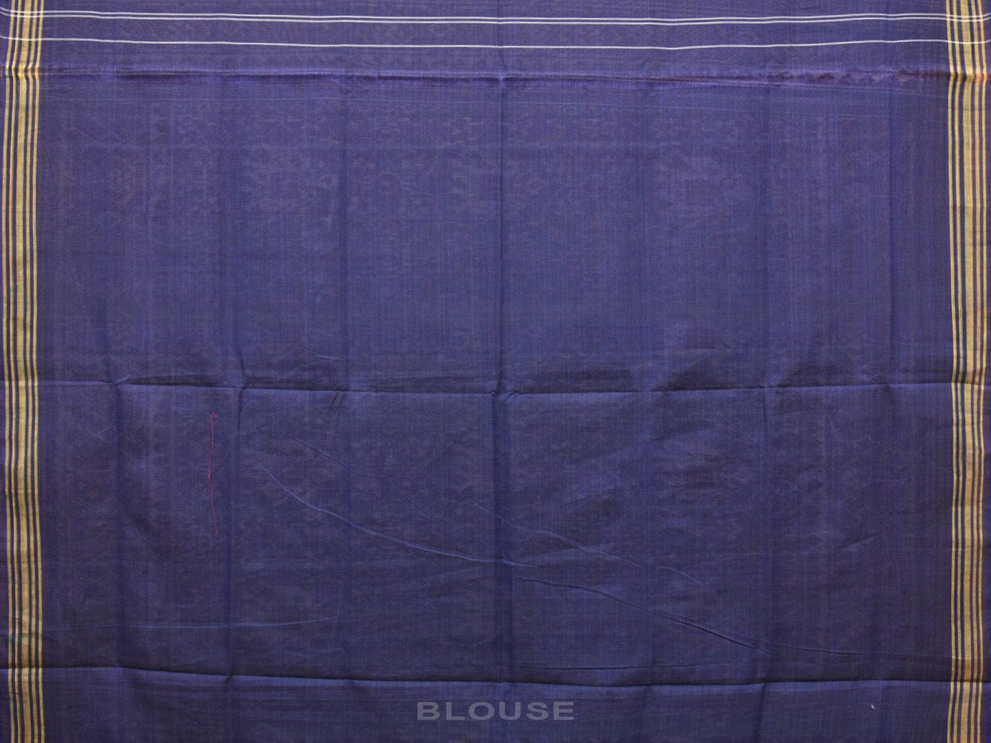 Dark Blue Ikat Cotton Handloom Saree with Elephant Design i0780