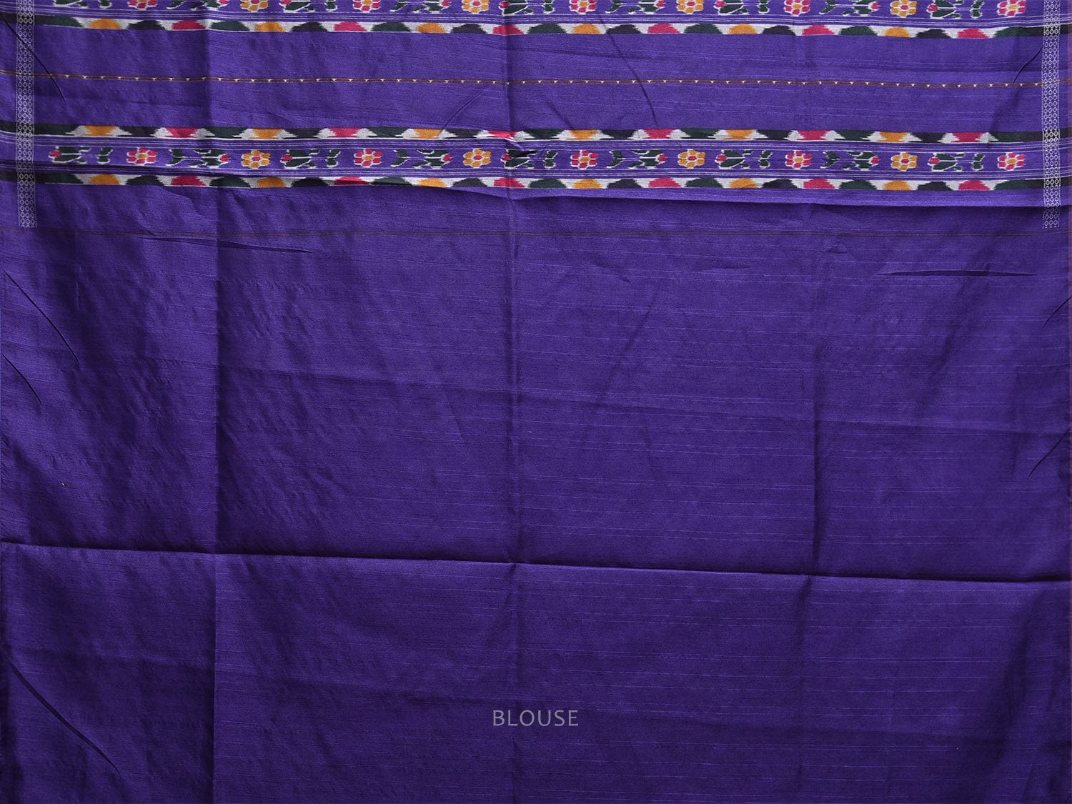 Dark Blue Ikat Viscose Silk Saree with Strips Body and Pallu Design o0672