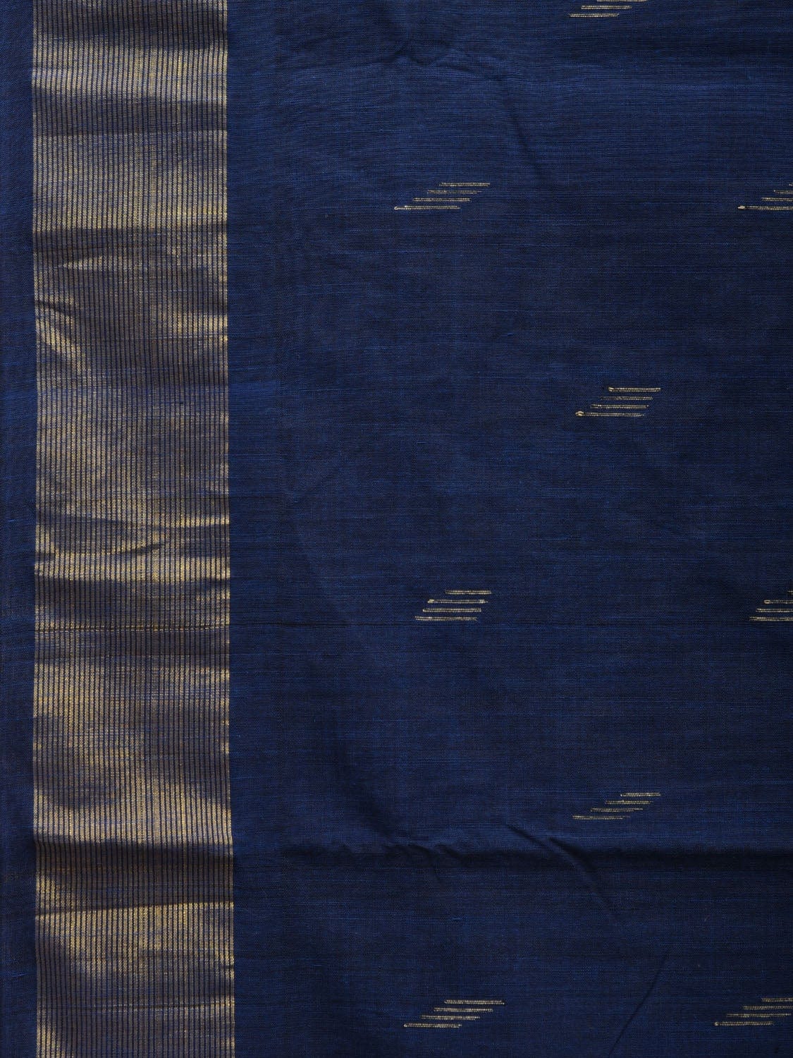Dark Blue Paithani Cotton Handloom Saree with Special Pallu Design p0416