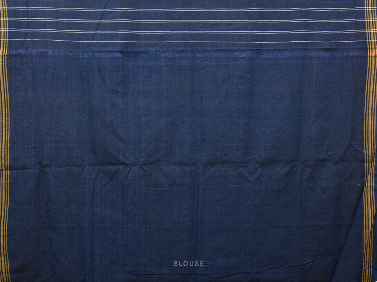 Dark Blue Pcohampally Single Ikat Cotton Handloom Saree with All Over Design i0749