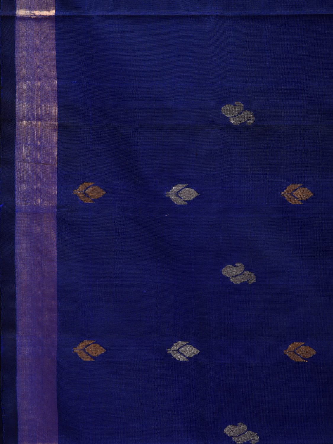 Dark Blue Uppada Silk Handloom Saree with Rich Pallu Design u1881
