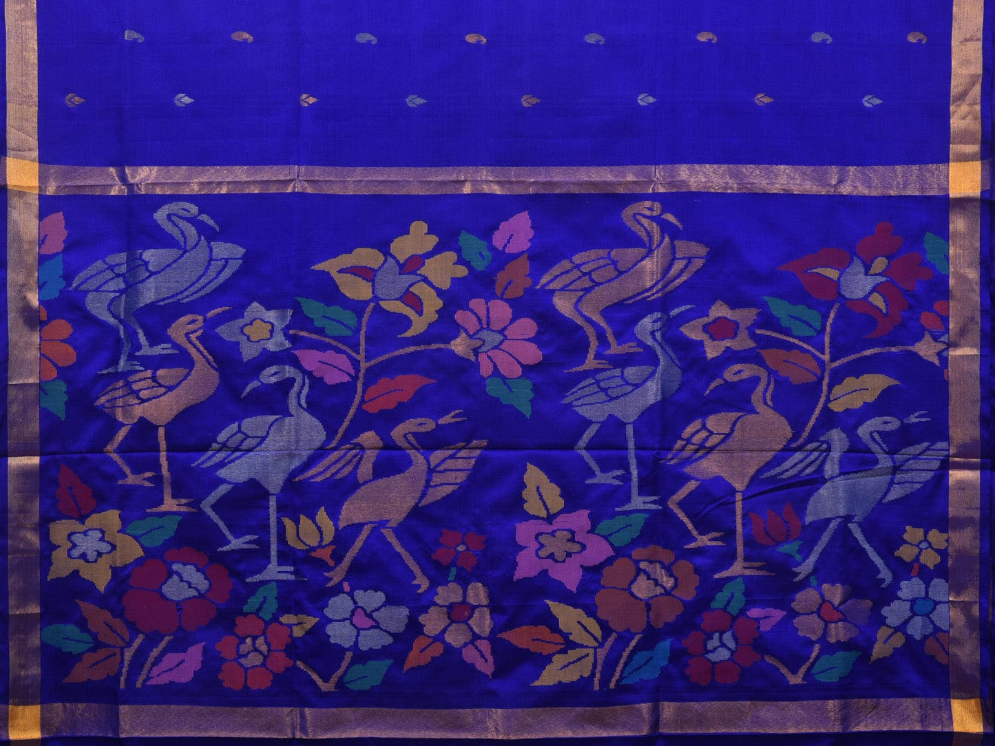 Dark Blue Uppada Silk Handloom Saree with Rich Pallu Design u1928