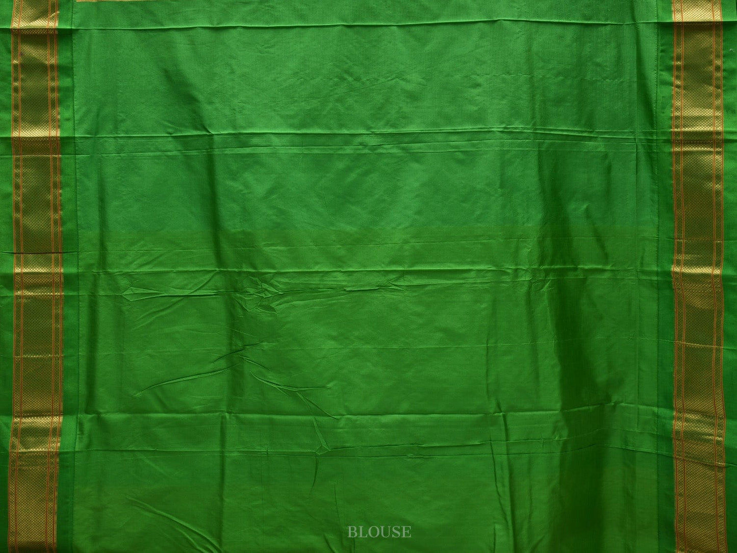 Dark Green and Green Paithani Silk Handloom Saree with Body Buta Design p0427