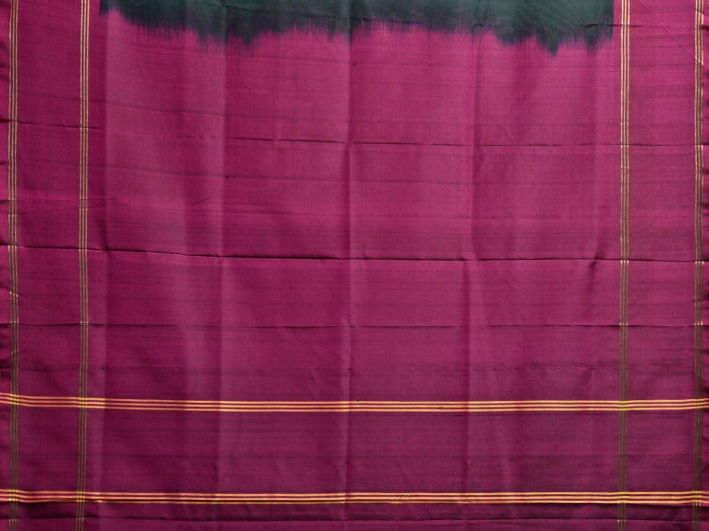 Dark Green and Wine Uppada Silk Handloom Plain Saree with Contrast Pallu Design u2356