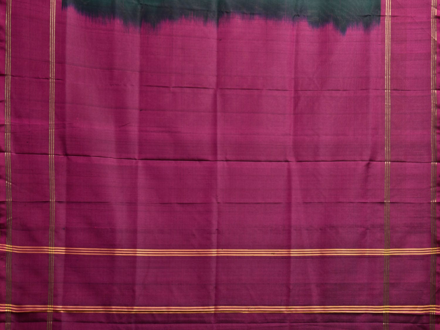 Dark Green and Wine Uppada Silk Handloom Plain Saree with Contrast Pallu Design u2356