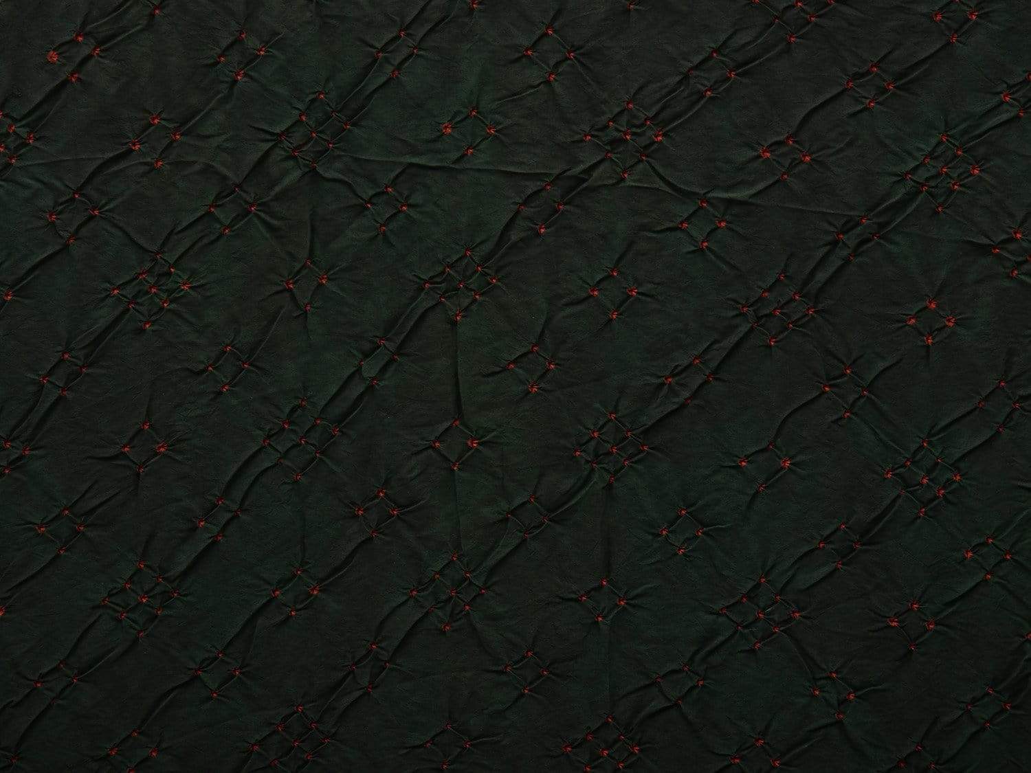 Dark Green Bandhani Kalamkari Hand Painted Silk Handloom Saree with Border and Pallu Design bn0292