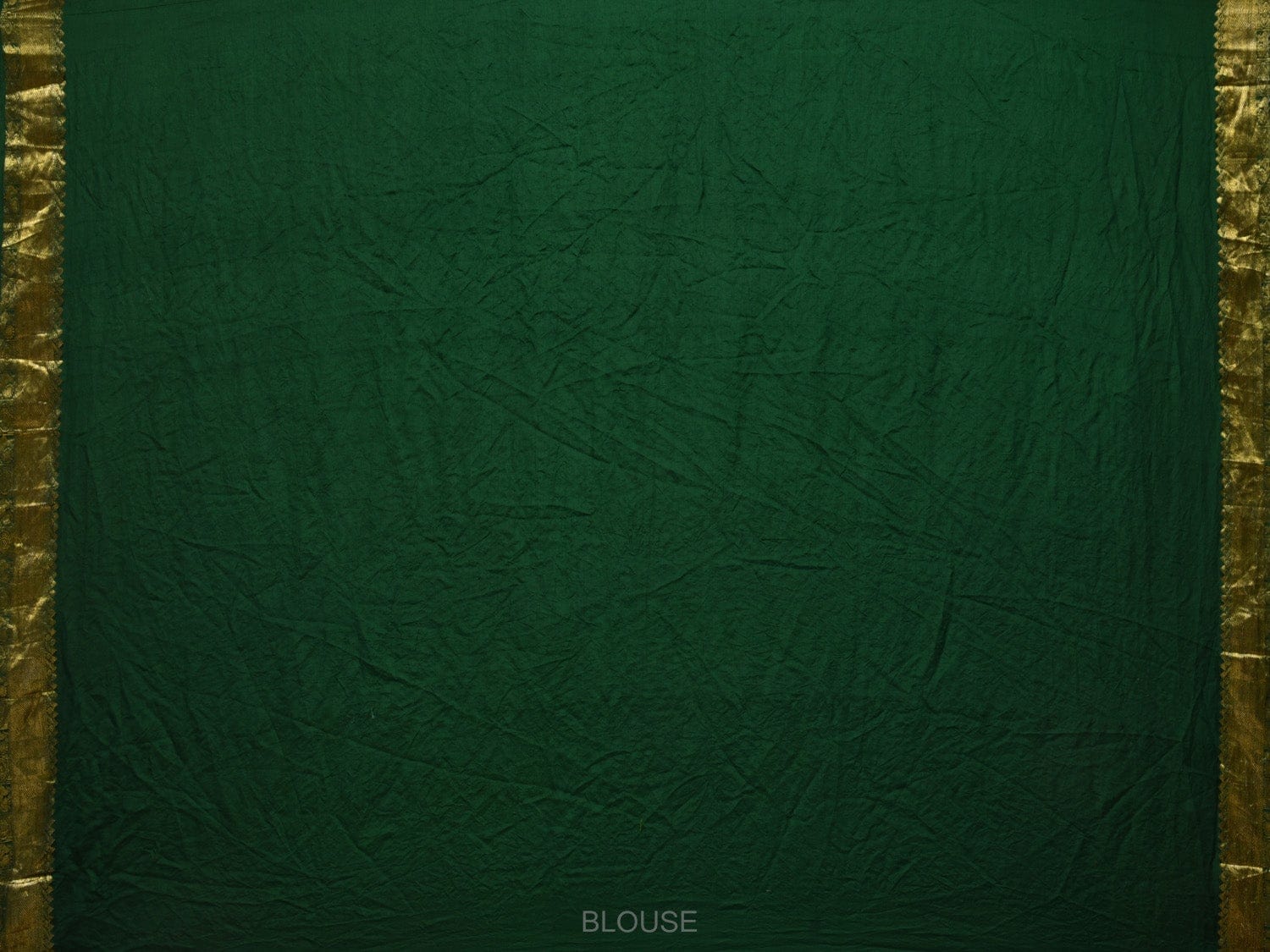 Dark Green Bandhani Kanchipuram Silk Handloom Saree with Mango Pallu Design bn0328