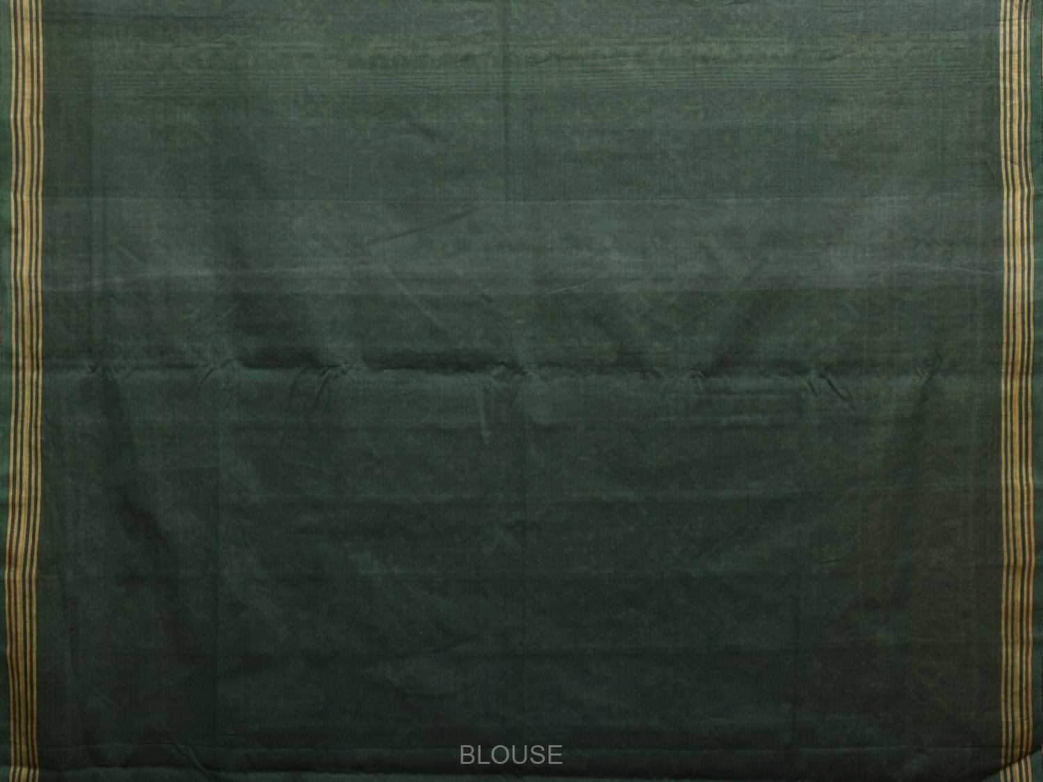 Dark Green Pochampally Ikat Cotton Handloom Saree with All Over Design i0867