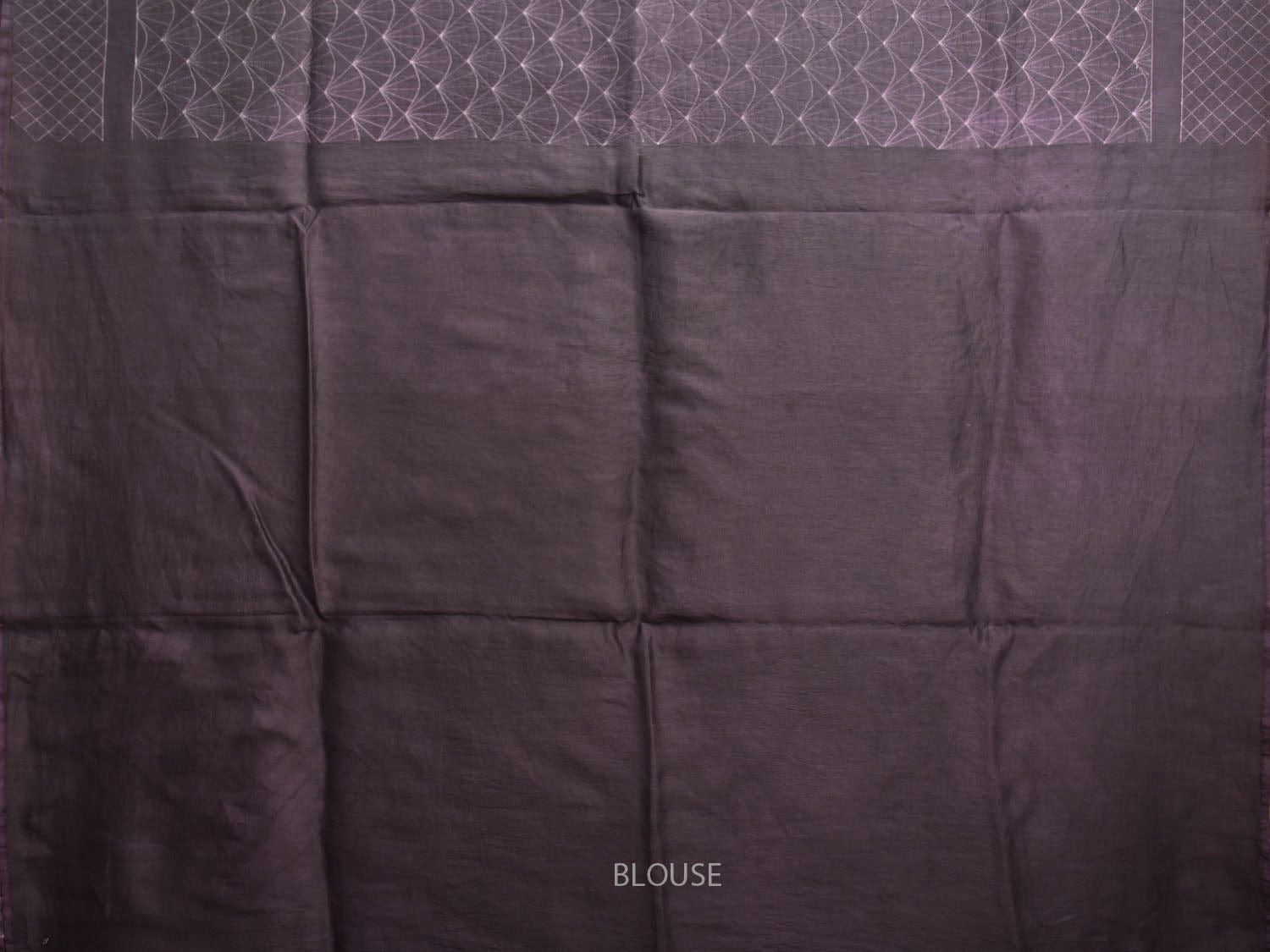 Dark Grey Shibori Cotton Silk Handloom Saree with All Over and Zig-Zag Pallu Design o0474