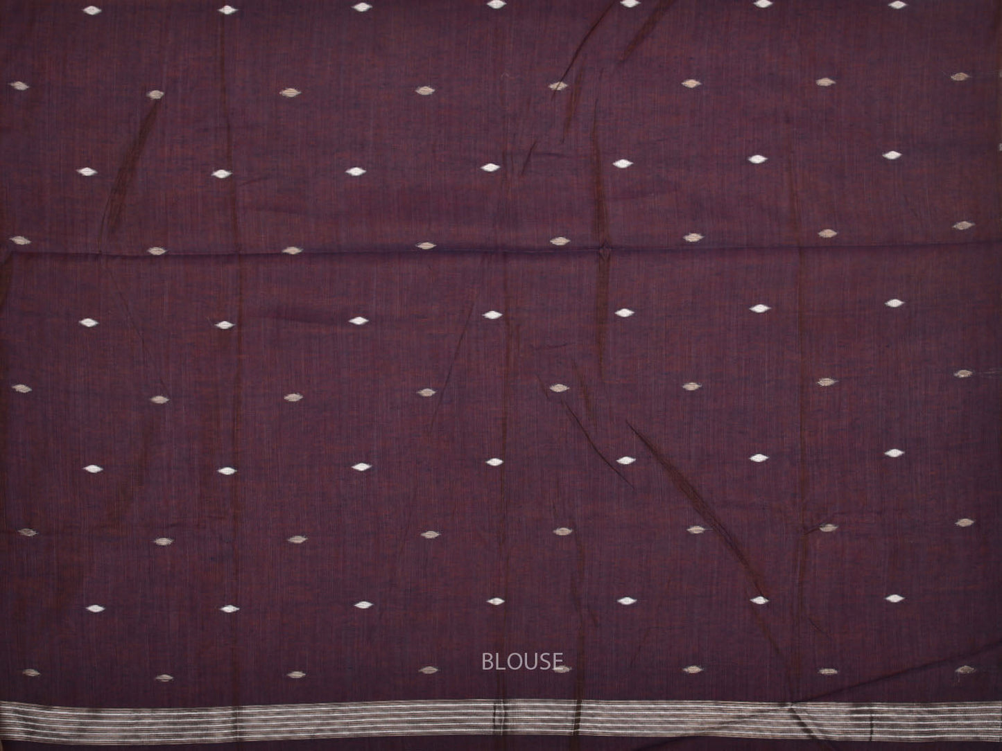 Cream Dhakai Jamdani Cotton Viscose Saree with Border and Pallu Design dj0004