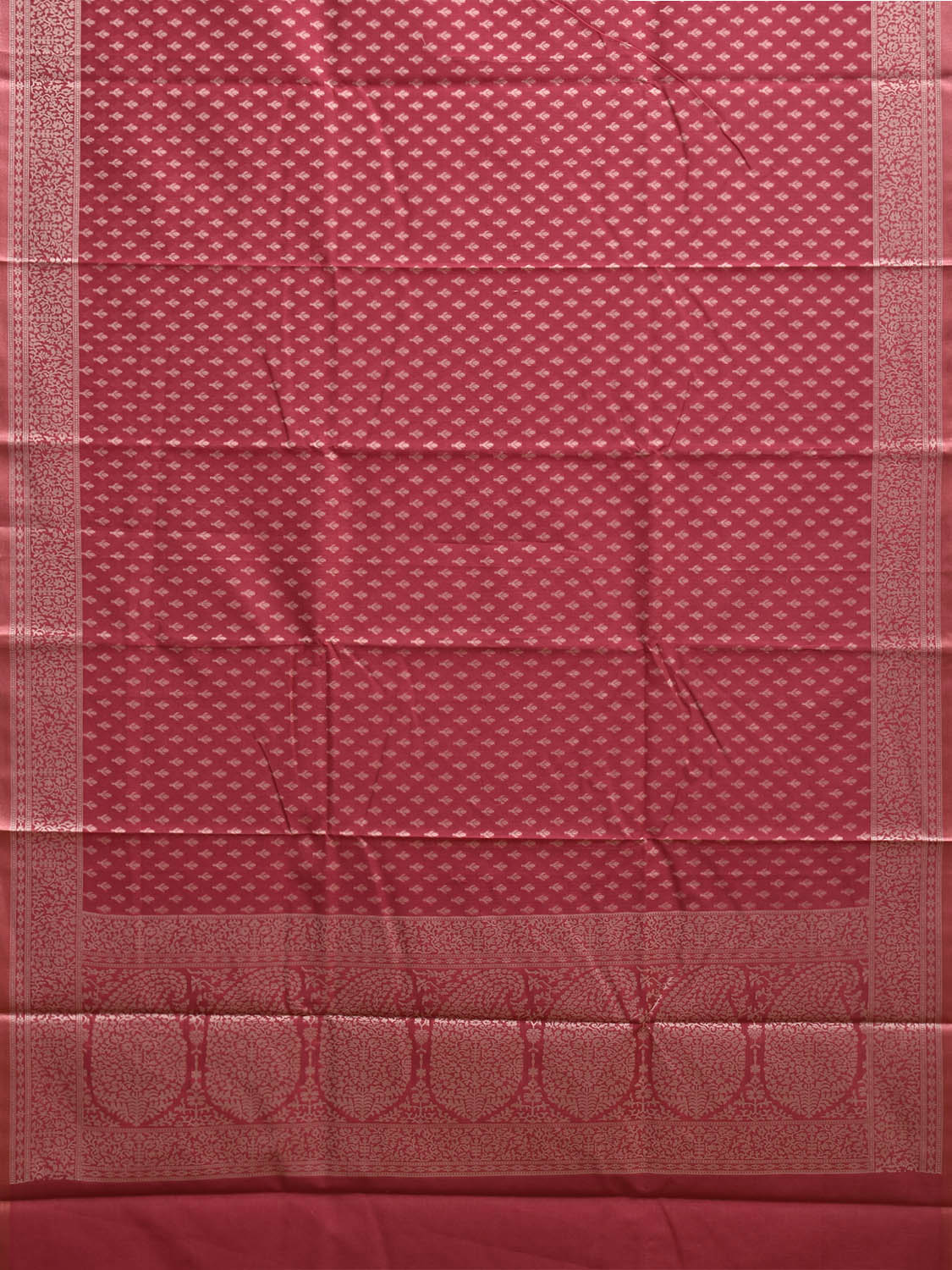 Pink Dhakai Jamdani Cotton Viscose Saree with Mango Pallu and Border Design dj0145