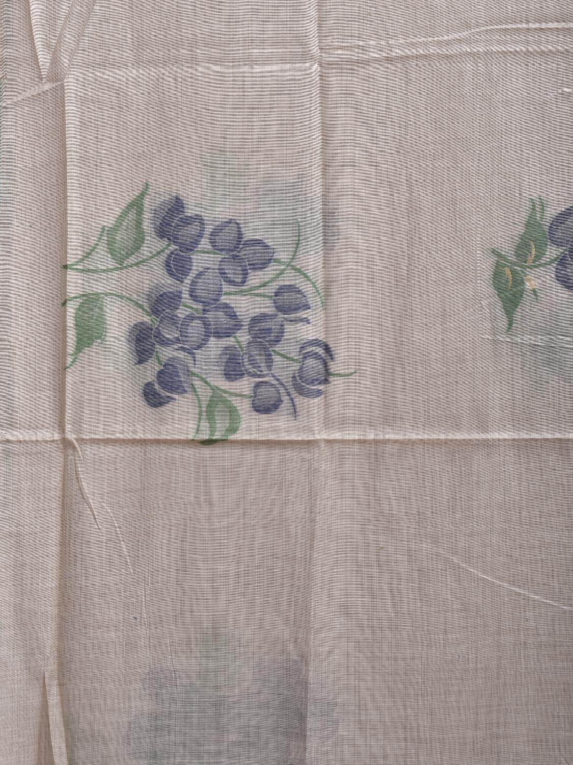 Light Khaki Dhakai Jamdani Cotton Viscose Saree with Floral Body Buta and Pallu Design dj0202