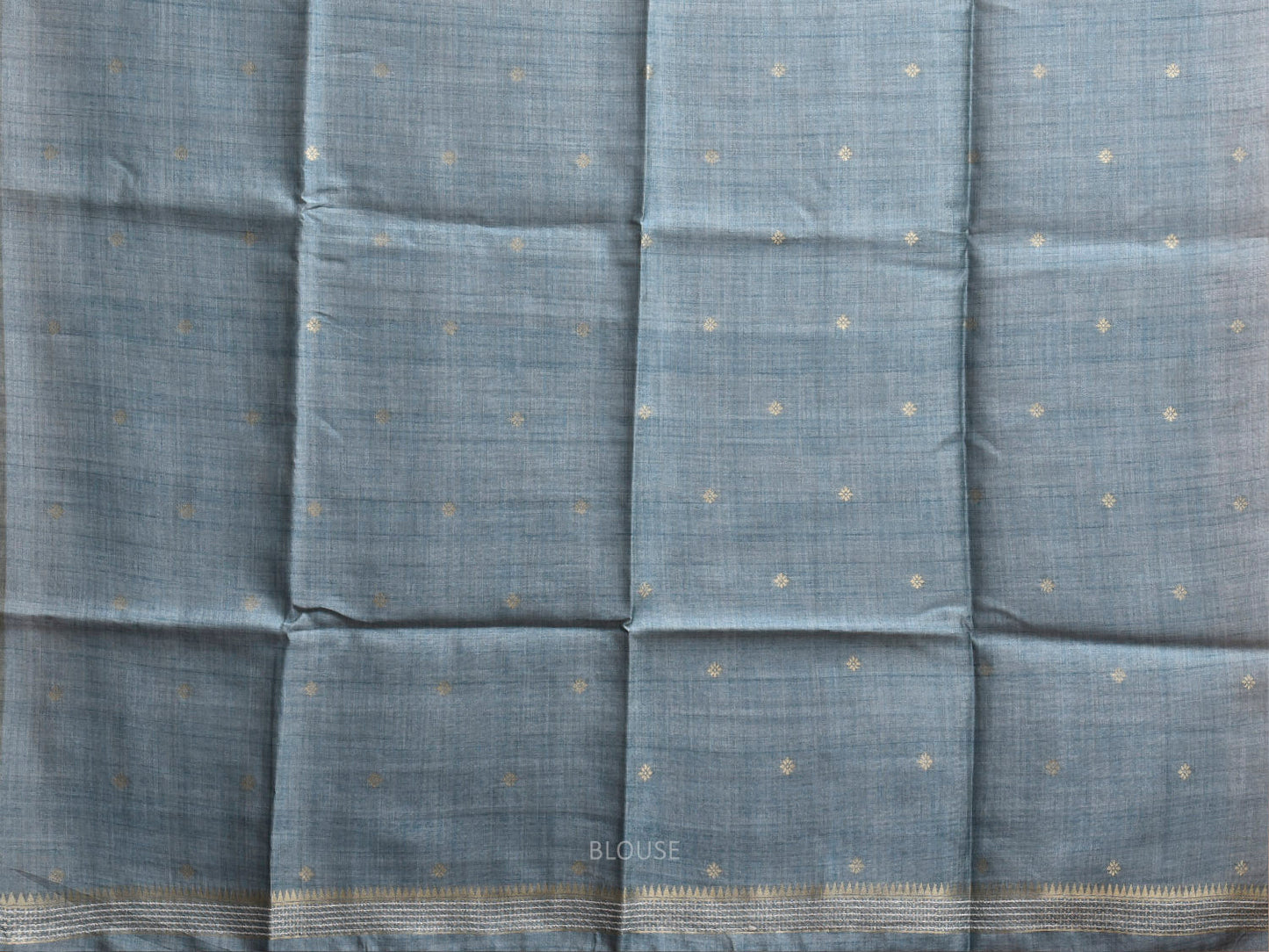 Light Blue Dhakai Jamdani Cotton Viscose Saree with Body Buta and Painting Pallu Design dj0219