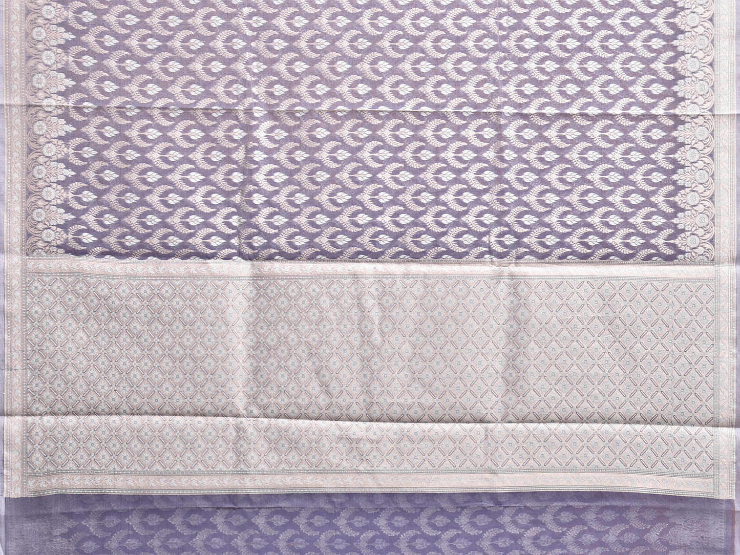 Dark Blue Dhakai Jamdani Cotton Viscose Saree with All Over Buta Design dj0224