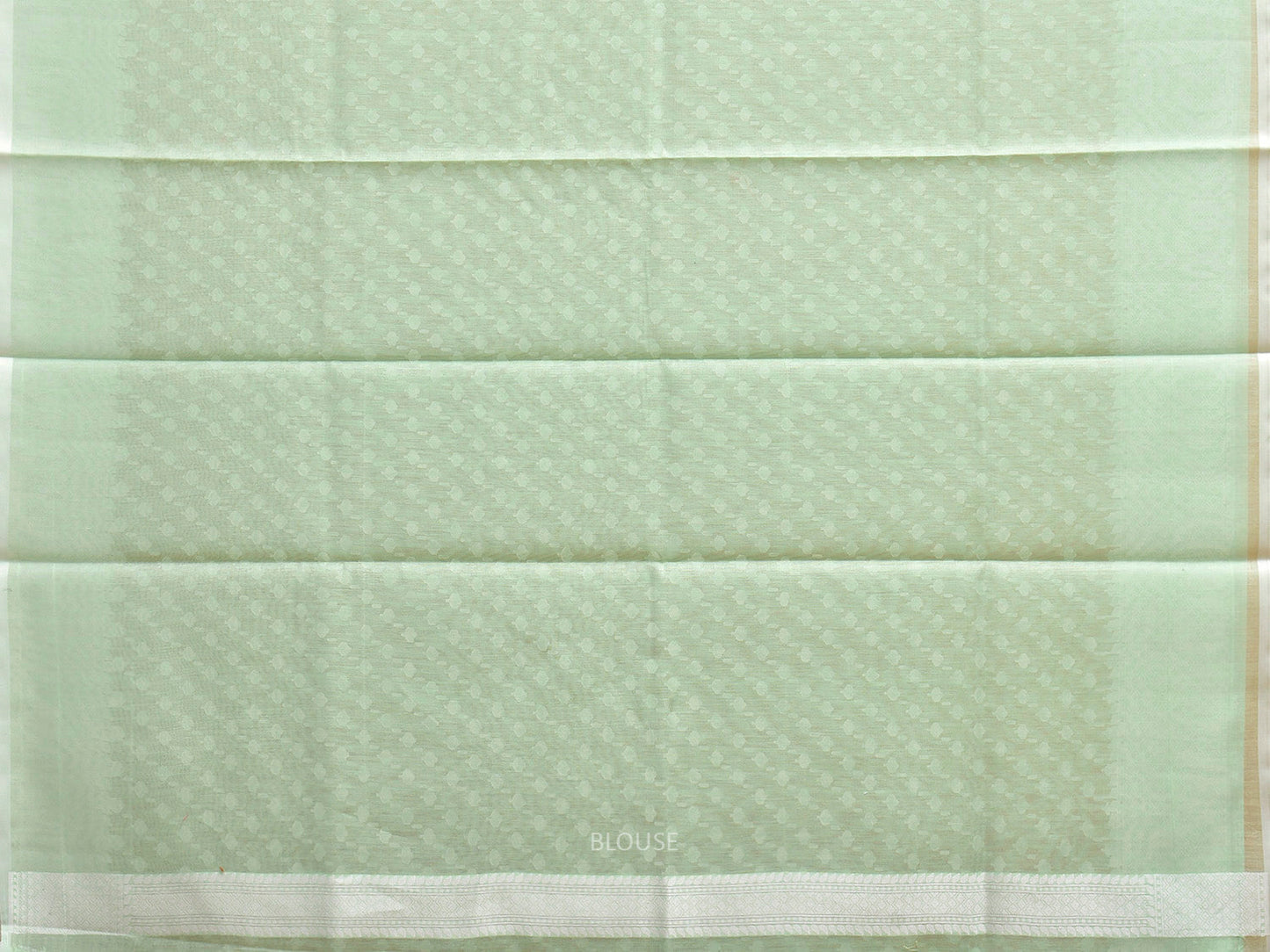 Light Green Dhakai Jamdani Cotton Viscose Saree with Small Buta and Pallu Design dj0236