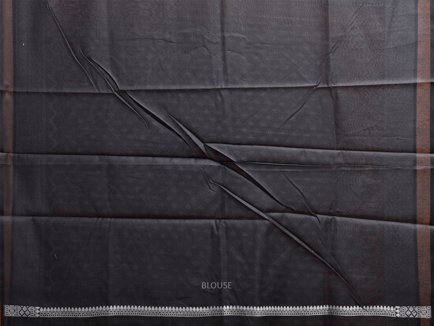 Black Dhakai Jamdani Cotton Viscose Saree with Small Buta and Pallu Design dj0240