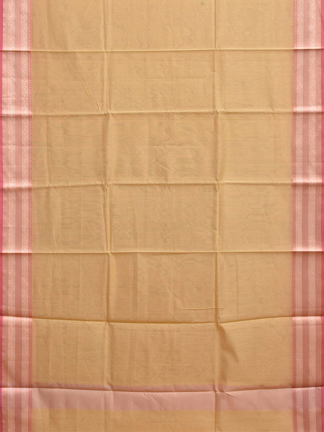 Yellow and Pink Dhakai Jamdani Cotton Viscose Kota Saree with Border Design dj0284